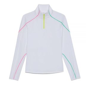 GFORE 지포어 SUN SHIELD SILKY TECH NYLON QUARTER ZIP 1ST LAYER (G4LS23K868A-SNO) (여성 썬