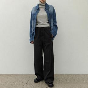 나인 ESSENTIAL STRING WIDE PANTS PT5606SG