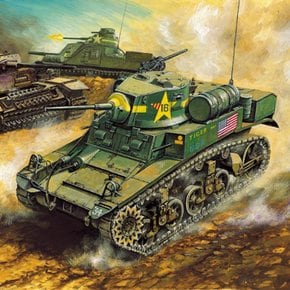 2[아카데미과학] 1/35 US M3A1 스튜어트 경전차 13269