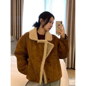 Suede Shearling Half Coat