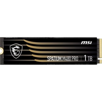  MSI SPATIUM M480 Pro PCIe 4.0 NVMe M.2 1TB 내장 SSD 고속 타입 S78-440L1G0-P83 HD4114