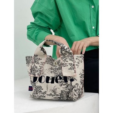 쥬에 Small tote bag . Toile