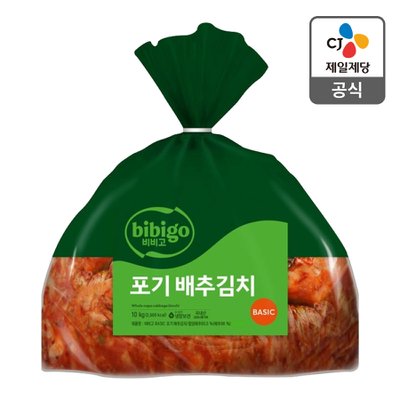 [본사배송] 비비고 베이직 포기배추김치 10kg