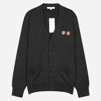 메종키츠네 [시흥점] 6S OM051CFKT1181 P190 더블 폭스 헤드 가디건 앤트러사이트