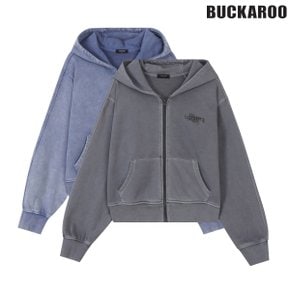 [여주점] 여성 3단 쭈리 다잉 아트웍 후드 집업 점퍼(B251TJ503P)