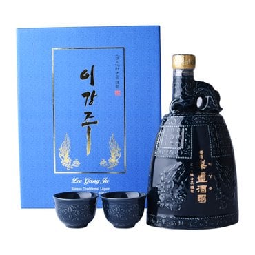  전주이강주 특1호 25도 400ml 1병 잔 2개 케이스 조정형 명인