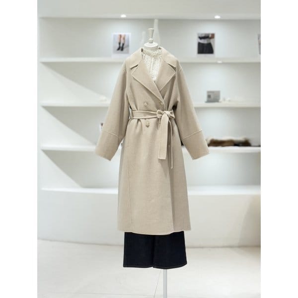 [여주점] 여성 캐시미어 혼방 핸드메이드 코트 (L254MSH512)