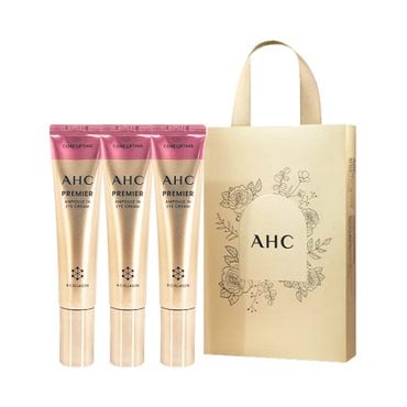 AHC [ 홈쇼핑 최신상 ] AHC 아이크림 시즌 12 프리미어 코어리프팅 40ml 3개+3개입 쇼핑백