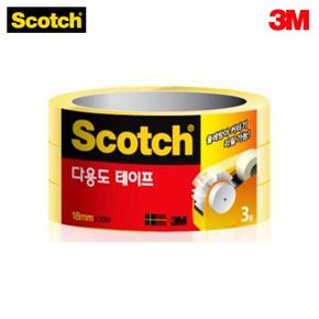 스카치 다용도 테이프 리필 3m 3인치 508 3롤 18mm X ( 2매입 )