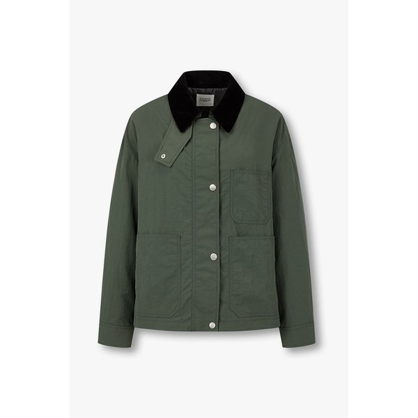 코듀로이 카라배색 숏점퍼 9176113972048