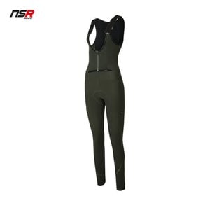 폰도 에코 기모 빕 롱 타이즈 여성 FONDO ECO THERMO BIB LONG TIGHT WOMEN 겨울용 자전거 바지