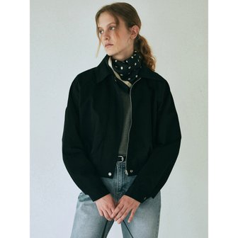 얀13 HARRINGTON SUEDE JUMPER_BLACK