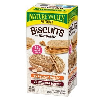  [해외직구]네이처밸리 비스킷 피넛 아몬드 버터 38g 30입/ Nature Valley Biscuits Peanut Amond Butter 40.5oz