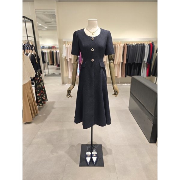 [파주점] 로맨틱 라운드 트위드 원피스 JR5A0OP043