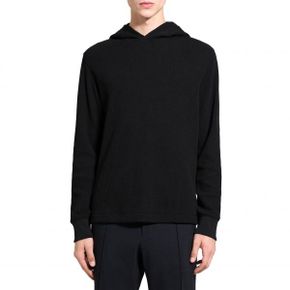 4120869 Theory Mattis Waffle Knit Organic Cotton Blend Hoodie