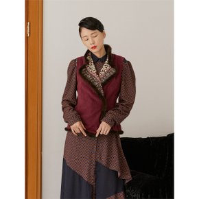 [와이제이] REVERSIBLE NUTRO MINK VEST_RED