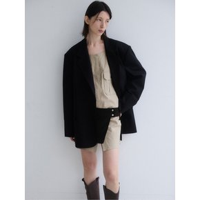 Wool daddy jacket_BLACK