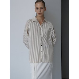 아티클레븐 KELLY RAGLAN STRIPE SHIRTS (BEIGE)