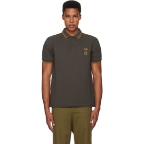 25 SS 크레이그 그린 블랙 Fred Perry 퀼팅 폴로 셔츠 251735M212003