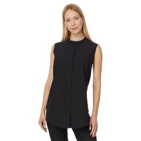 5202602 Eileen Fisher Mandarin Collar Shirt