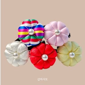 화접도 양단 호박머리띠 여아한복 소품