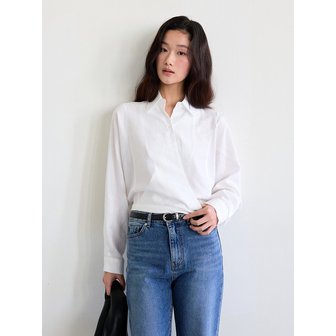 더엘로 Cross-Wrap Blouse (Ivory)