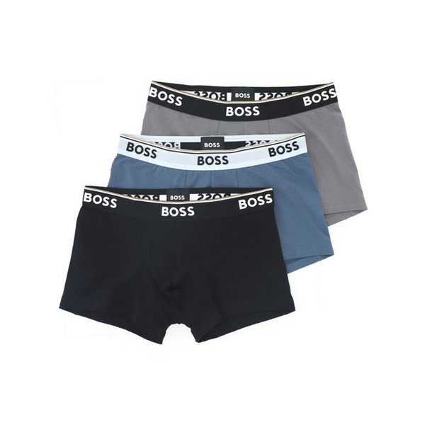 로고 밴드 50531684 973 보스 3-PAC 트렁크 휴고보스 3종 세트 남성 박서브리프 드로즈