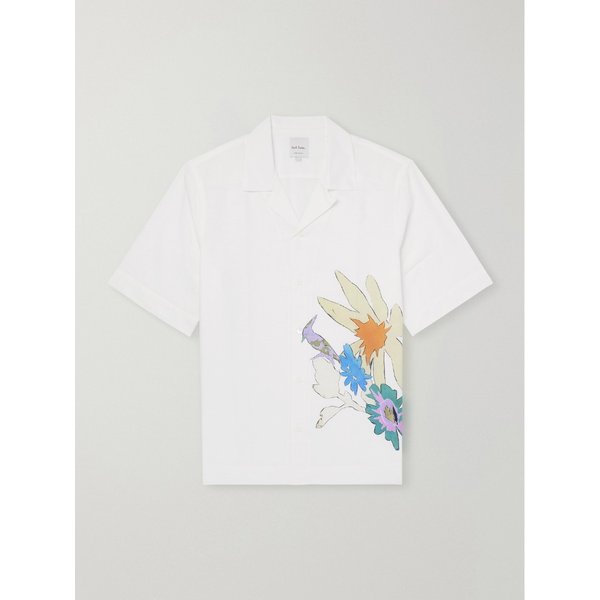 캠프칼라 프린트 코튼 라이오셀 리넨 블렌드 셔츠 46376663163000895