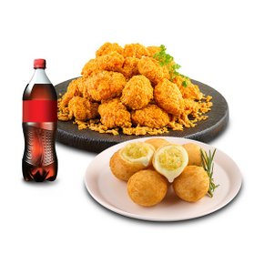 호식이두마리 크리스피(순살)+허니갈릭치즈볼+콜라500ml