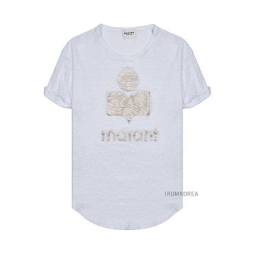 이자벨마랑 SS25 여성 콜디 티셔츠 TS0004FA A1N10E WHLG