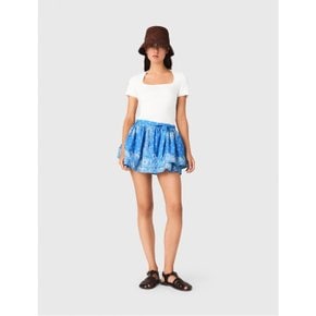 러플 프린트 Bleu Ciel Bandana Print MFPJU01639