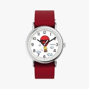피너츠 위켄더 우드스탁 벌룬 만화시계 38mm