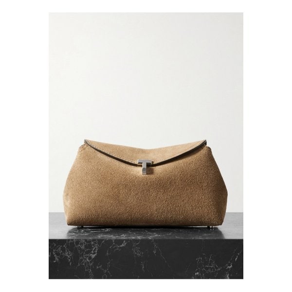 티락 스웨이드 클러치 브라운 1647597350652598