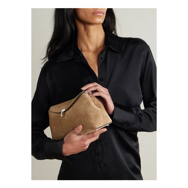 티락 스웨이드 클러치 브라운 1647597350652598