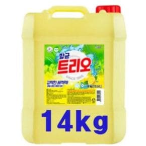 주방세제 항균 트리오 14kg (13,6L)말통 대용량 퐁퐁 업소용