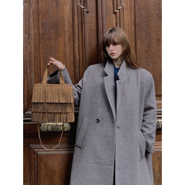 Fringe Suede Tote bag / CARAMEL BEIGE