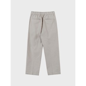 REGULAR FIT LINEN BANDING PANTS_GREY