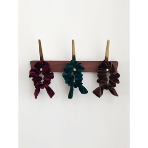 velvet ribbon scrunchie (4colors)