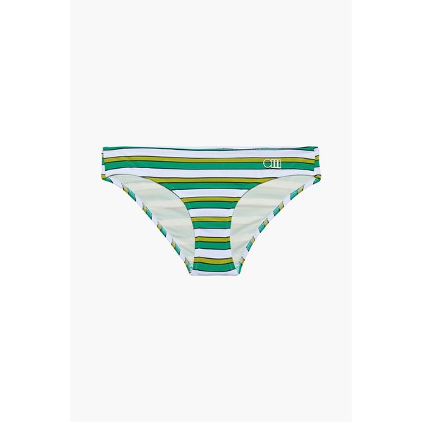 The Elle striped low-rise bikini briefs 그린 6630340699432980