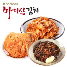 [한국농협김치] 전북대표 마이산김치 맛남3종6호(막김치/묵힌김치/고들빼기 각1kg)