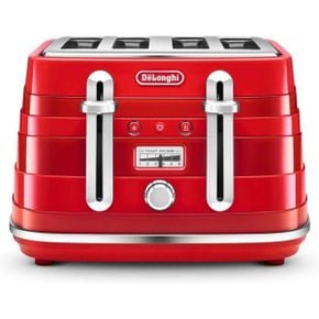 영국 드롱기 토스터 DeLonghi De%27Longhi Avvolta CTA4003R 4Slice Toaster Red 1681336