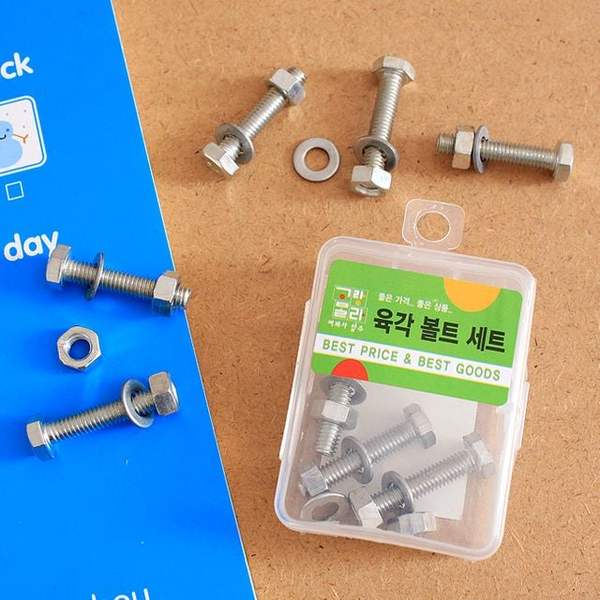 확대된 대표 플월 대용량 8p 육각볼트(30x6mm) 너트 나사못