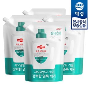 [애경]랩신 항균 세탁세제 리필 1.5L x4개