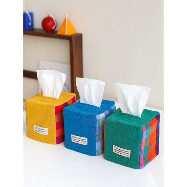 누빔 미니 티슈케이스 3 color