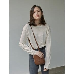 PURE LONG SLEEVE T-SHIRTS_CREAM