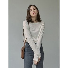 PURE LONG SLEEVE T-SHIRTS_CREAM