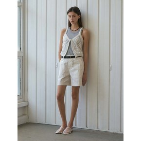 Out Pocket Half Shorts_White