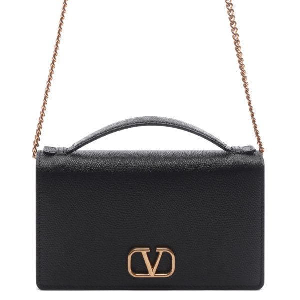 [부산점] 25FW 여성 브이로고 시그니처 체인 크로스백 (7W0P0W42 SNP 0NO 25F)