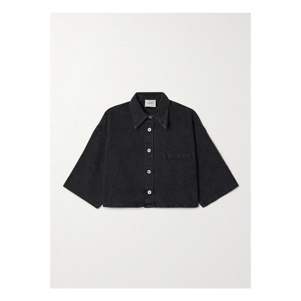 하프보이 크롭 디스트레스드 데님 셔츠 1647597325512765