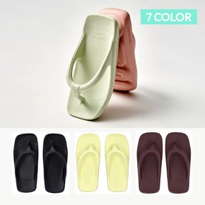 [무케] 뮬보이_스퀘어 제트 플립플랍 (7colors) 쿠션 족저근막염 슬리퍼 쪼리 방수